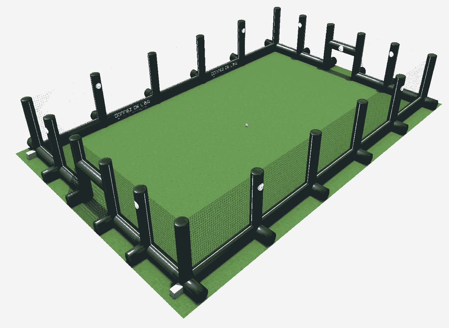 Terrain de foot gonflable 3D