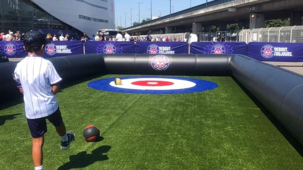 Football Curling Activity