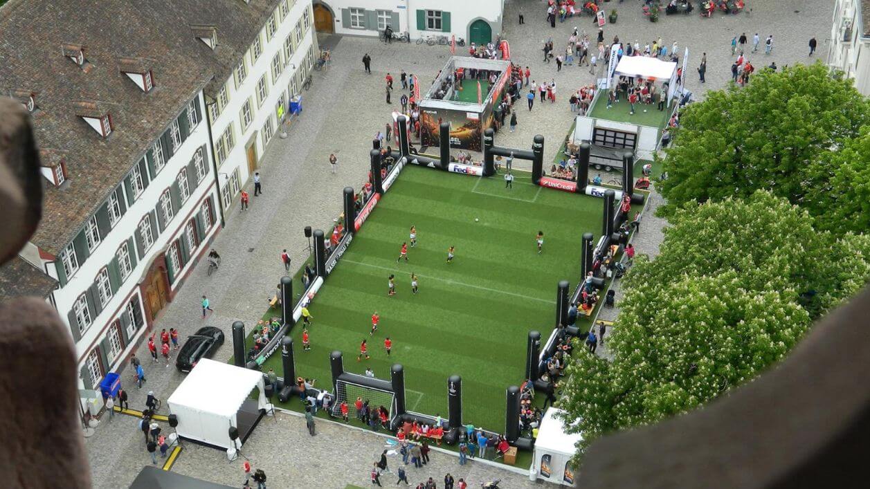 Inflatable Football Pitch in Basel